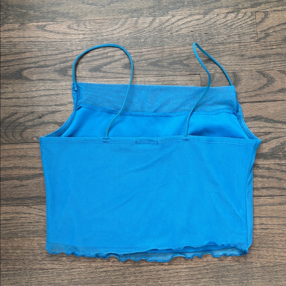 Blue Women's Crop Top - Picture 5 of 10